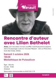 La médiathèque de Puissalicon reçoit Lilian Bathelot