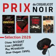 Jean-Hugues Oppel en sélection du prix Coquelicot Noir 2026 du Salon du livre de Nemours